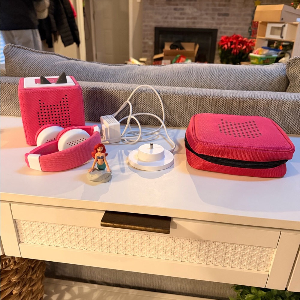 Pink Audio Player Set with Accessories